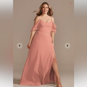 NWT David’s Bridal Desert Coral Size 6 Bridesmaid Dress